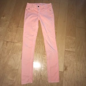 Skinny coral jeans. Size 27